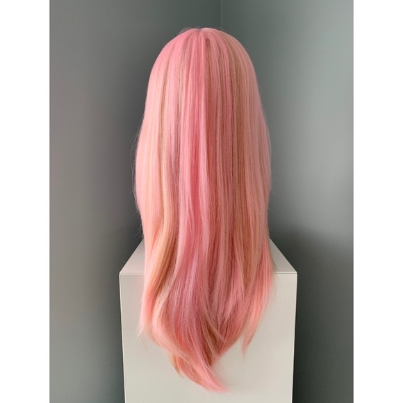 NEW Lace Front Baby Pink Synthetic Wig - Picture 2 of 3